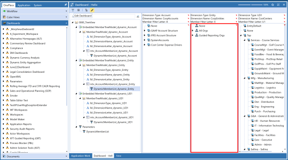 Red vertical rectangle box highlighting Workspaces page.